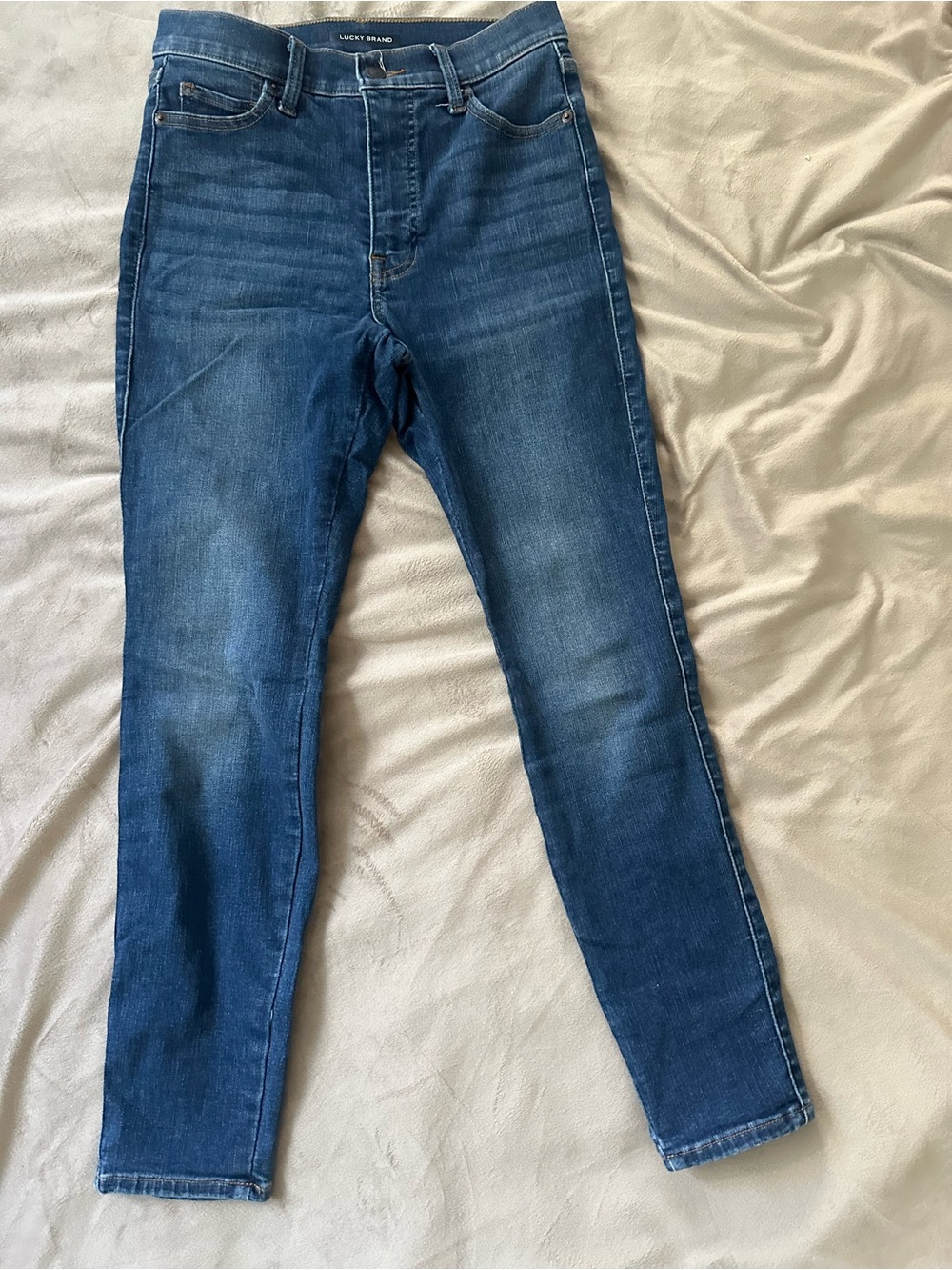 Lucky Brand Women's Medium Blue Skinny Jeans